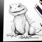 Bearded Dragon Species Variety Coloring Pages 4