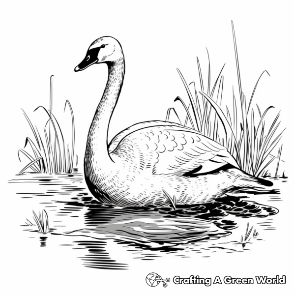 Swan Coloring Pages - Free &amp; Printable!