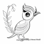 Beautiful Bird of Paradise Coloring Pages 3