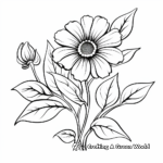Beautiful Black-eyed Susan Fall Coloring Pages 1