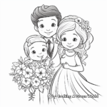 Beautiful Bride Coloring Pages 3
