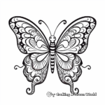 Beautiful Butterfly Coloring Pages for Stress Relief 2