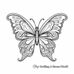 Beautiful Butterfly Coloring Pages for Stress Relief 3