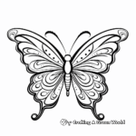 Beautiful Butterfly Coloring Pages for Stress Relief 4