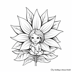 Beautiful Cannabis Plant Coloring Pages 3