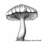 Beautiful Chanterelle Mushroom Coloring Pages 4