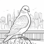 Beautiful City Pigeon Coloring Pages 2