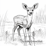 Beautiful Doe Coloring Pages 3