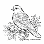 Beautiful Dove Coloring Pages for Peace 2