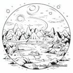 Beautiful Earth From Space Coloring Pages 1