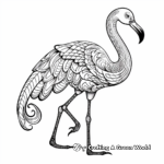 Beautiful Flamingo Coloring Pages for Adults 4