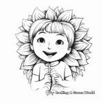 Beautiful Flower and Kindness Quotes Coloring Pages 2