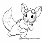 Beautiful Flying Squirrel Coloring Sheets 1