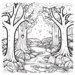 Beautiful Forest Coloring Pages 4