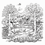 Beautiful Garden of Eden Coloring Pages 2
