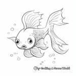 Beautiful Goldfish Coloring Pages 1