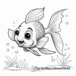 Beautiful Goldfish Coloring Pages 3