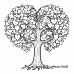 Beautiful Heart Tree Coloring Pages 4