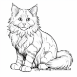 Beautiful Maine Coon Cat Coloring Sheets 3