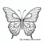 Beautiful Monarch Butterfly Coloring Pages 1