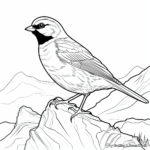 Beautiful Mountain Chickadee Coloring Pages 4