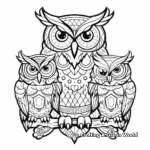 Beautiful Owl Patterns for Advanced Colorists 4