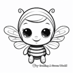 Beautiful Queen Bee Coloring Pages 1