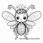 Beautiful Queen Bee Coloring Pages 3