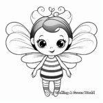 Beautiful Queen Bee Coloring Pages 4