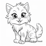Beautiful Ragdoll Kitty Coloring Pages for Kids 3