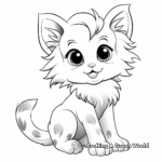 Beautiful Ragdoll Kitty Coloring Pages for Kids 4