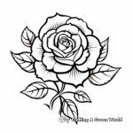 Beautiful Rose Flower Coloring Pages 2
