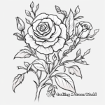 Beautiful Rose Vine Coloring Pages 3