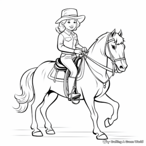 Beautiful Side Saddle Coloring Pages 2