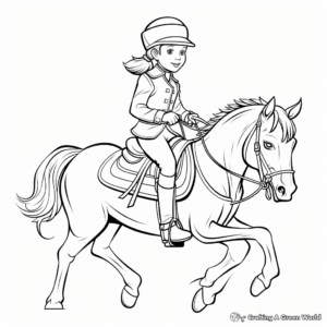 Beautiful Side Saddle Coloring Pages 3