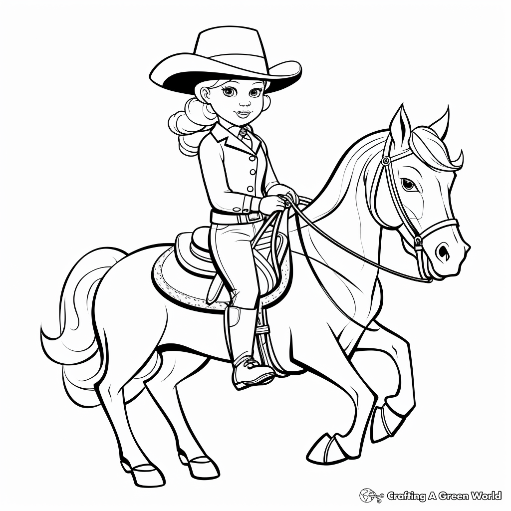 Beautiful Side Saddle Coloring Pages 4