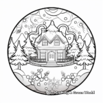 Beautiful Snow Globe Mandala Coloring Pages 4