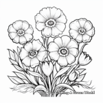 Beautiful Spring Flowers Coloring Pages 2