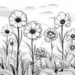 Beautiful Spring Flowers Coloring Pages 3