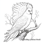 Beautiful Sulphur-Crested Cockatoo Coloring Pages 4