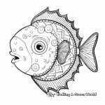 Beautiful Sunfish Mandala Coloring Sheets 3