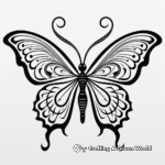 Beautiful Swallowtail Butterfly Mandala Coloring Pages 2