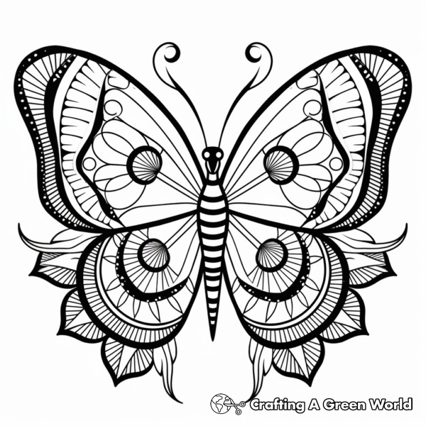 Butterfly Mandala Coloring Pages - Free &amp; Printable!