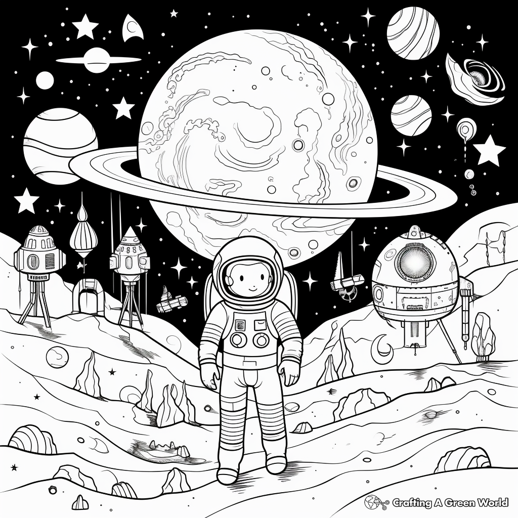 Beautiful Universe Coloring Pages 1