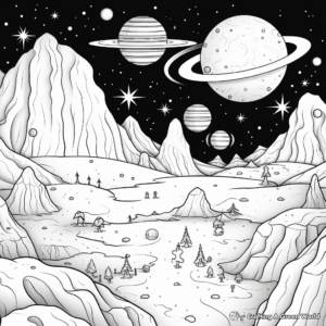 Beautiful Universe Coloring Pages 2