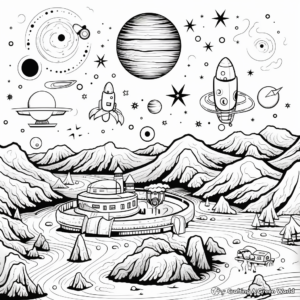 Beautiful Universe Coloring Pages 4