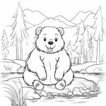 Beaver in the Forest Coloring Pages 4