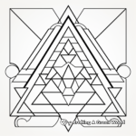 Beginners Basic Shapes of Sacred Geometry Coloring Pages 4