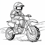 Beginners' Light Dirt Bike Coloring Pages 4