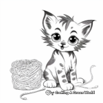Bengal Kitten Coloring Pages 2